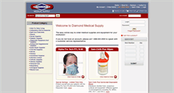 Desktop Screenshot of online.diamondmedicalsupply.com