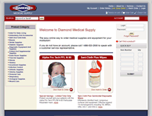 Tablet Screenshot of online.diamondmedicalsupply.com